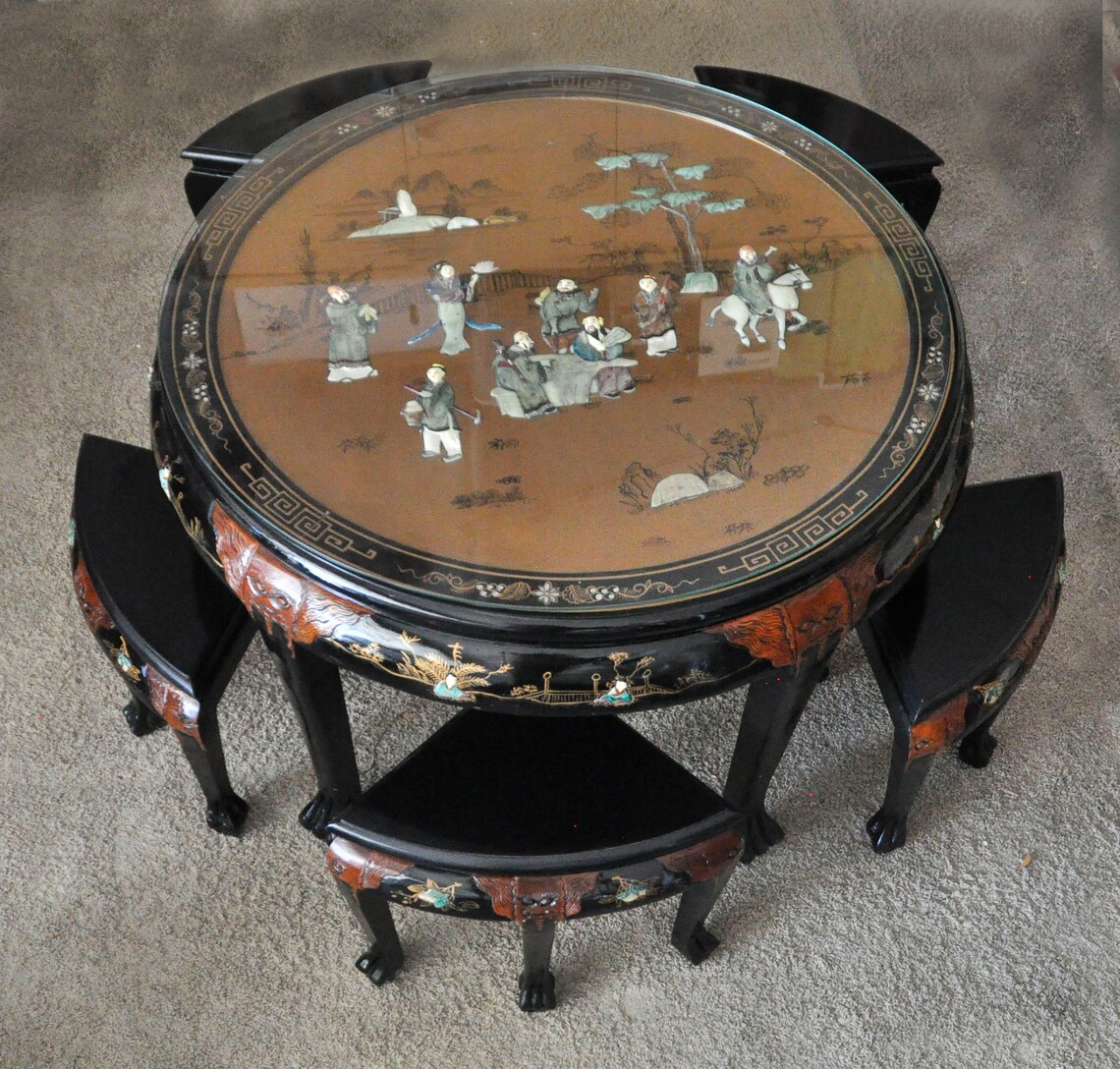 Chiness Tea Table Etsy UK