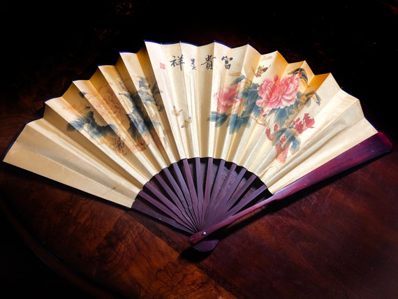 Fan Hand painted Silk