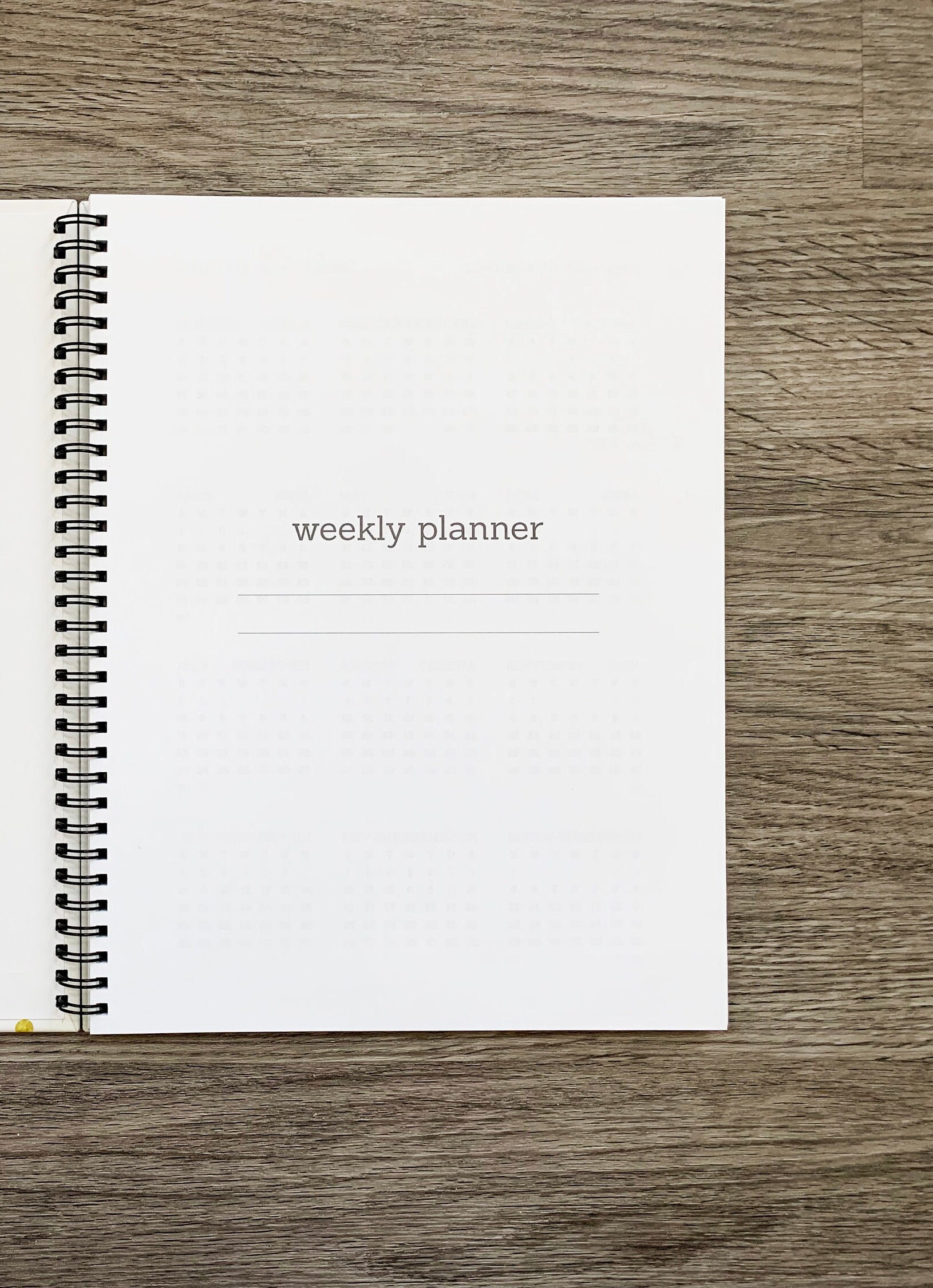 Personalized Planner Hard Cover or Soft Cover Custom Etsy