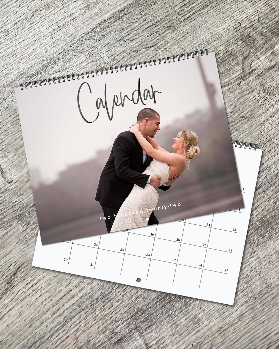 Yearly Wall Calendar, Personalized Calendar, Calendar With Photos, 12 ...
