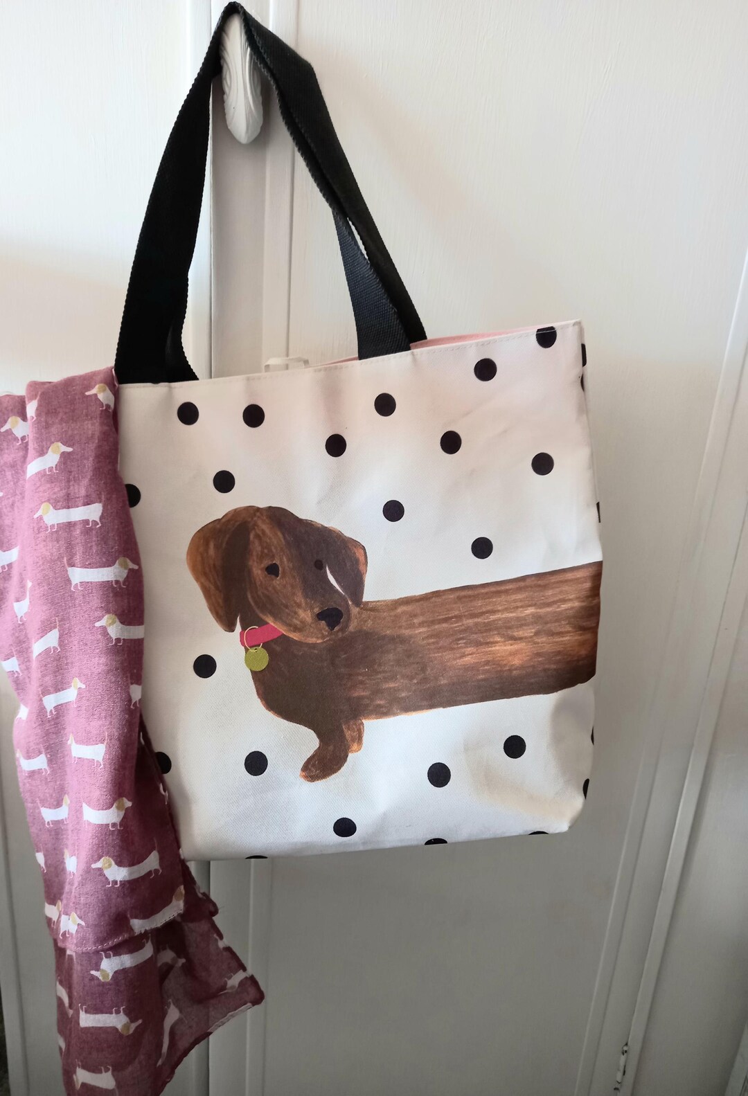 Wiener Dog Dachshund Pattern Print Backpack