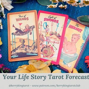 Lectura de tarot de la historia de vida, pronóstico escrito con la lectora de tarot Kerry King para Metro y The Sun, vía pdf/correo electrónico