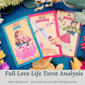 Vollständige Liebes-Lebens-Diagnose Tarot Legung, schriftlich mit Kerry King Tarotreader für Metro & The Sun, per pdf/email