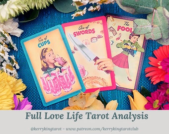 Full Love Life Analysis Tarot Reading, written forecast with Kerry King tarot reader for Metro & The Sun, via pdf/email