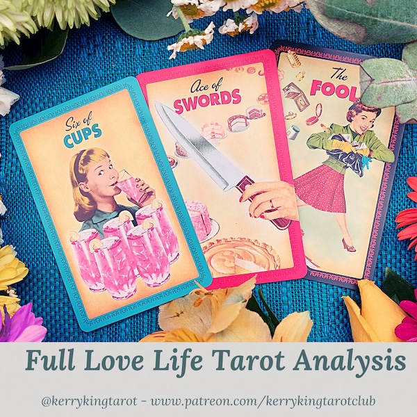 Full Love Life Analysis Tarot Reading, written forecast with Kerry King tarot reader for Metro & The Sun, via pdf/email