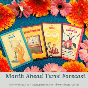 Lectura de tarot del mes que viene, pronóstico escrito con la lectora de tarot Kerry King para Metro y The Sun, en formato PDF o correo electrónico