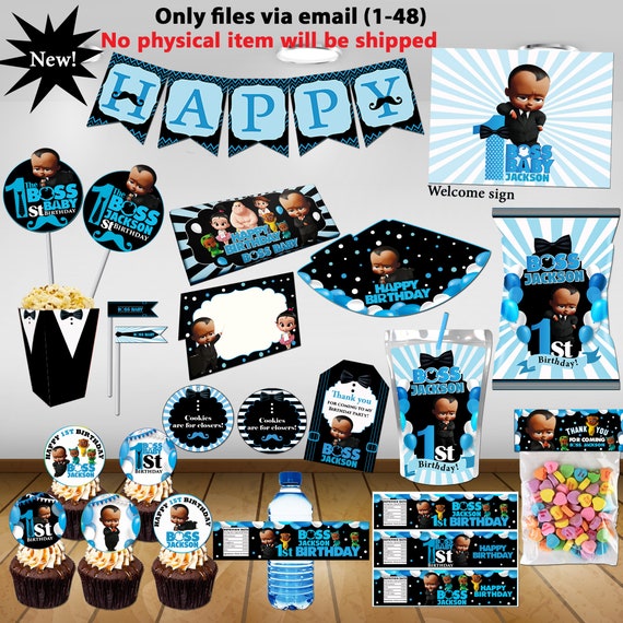 Boss Baby Birthday African American Boss Baby Party Boss Etsy
