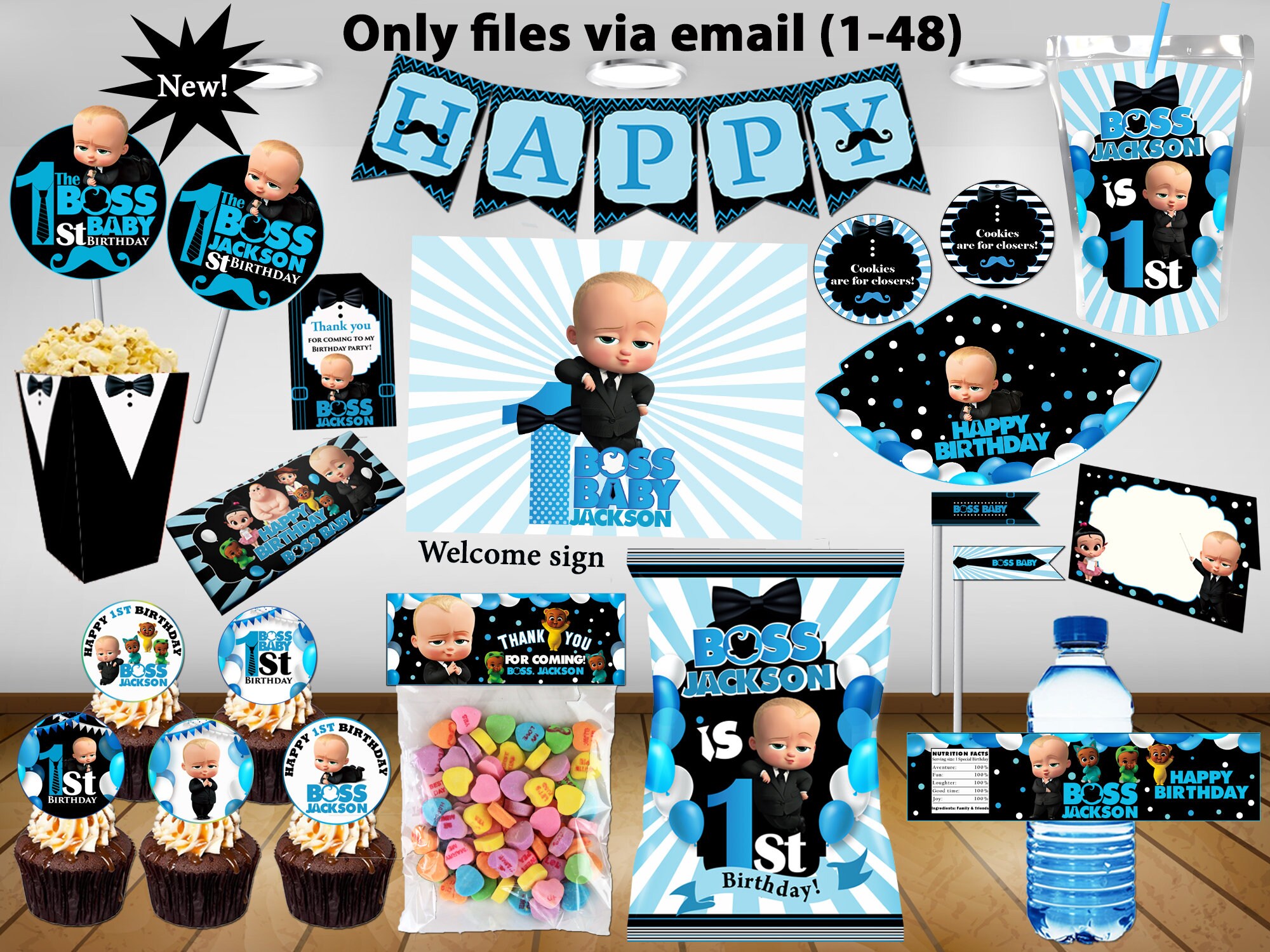 Boss baby birthday boss baby birthday party decoration | Etsy