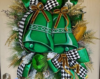 Christmas jingle bell wreath