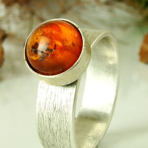 Baltic Amber Ring, Sterling Silver 925,Oxidised,Handmade,Coctail Ring,Statement Rings