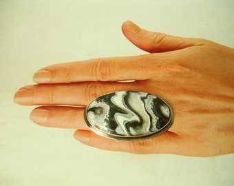 Reservation for Kathryn Jasper Ring, Sterling Silver 925,Oxidised,Handmade,Coctail Ring,Statement Rings