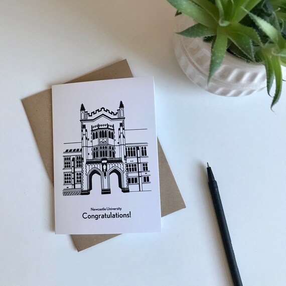 Newcastle University Congratulations Graduation Greetings Card Etsy UK