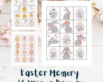 Springtime Printable - Easter Spring Memory Game - Instant Download ...