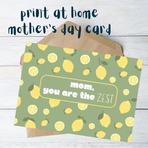 Tarjeta del Día de la Madre - Descarga digital - Imprimible