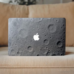 Moon Surface MacBook Air 15 13.6 13.3 inch Skin Pro 16 14 M5 M4 M3 M2 M1 Neo 13 Lunar aesthetic Clear Vinyl Cover 2026 2024 2022 A3114 A3185