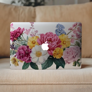 Macbook 16 Pro M4 Skin Floral Case Macbook pro 14 M3 roses Mac Book Pro Decal Roses Macbook pro macbook air 13 M1 decal macbook Peony Flower