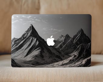 Mountains MacBook Vinyl Skin Air 13 inch 15" M3 M2 M1 Nature Scenery Mac Book Pro 14 16" minimal Decal 2024 2022 A3114 M4 A2681 travel Gift