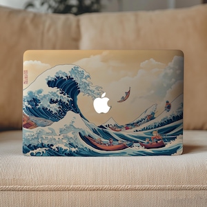 Kanagawa Wave MacBook Pro Retina 15 Painting Pro 13 Inch A2289 Sticker Mac Book Pro 14 Decal Air 16 Cover Vinyl Skin 2016 Clear 2020 A1706