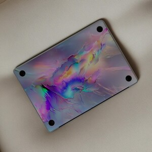 Polar Northern Lights Skin MacBook Pro 16 inch 14" M4 M3 M5 Neo Air 13 15 M1 2023 Sticker Abstract Glitch Design Decal Colored Vinyl Cover image 4
