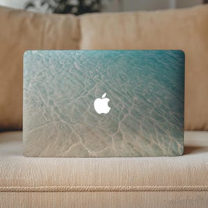 Ocean Water MacBook Pro 16 14 Nautical Clear Vinyl Cover Mac book Air 15 13 inch M5 M4 M3 M2 M1 Neo Coastal Wrap Decal 2026 2025 A3428 A1502