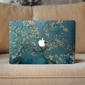 Almond Blossoms tree Macbook Air 15 Inch Vincent van Gogh Art A3240 Mac book Pro 13 14 16" Apple Decal M4 M3 M2 Skin Cover Artsy Bestseller