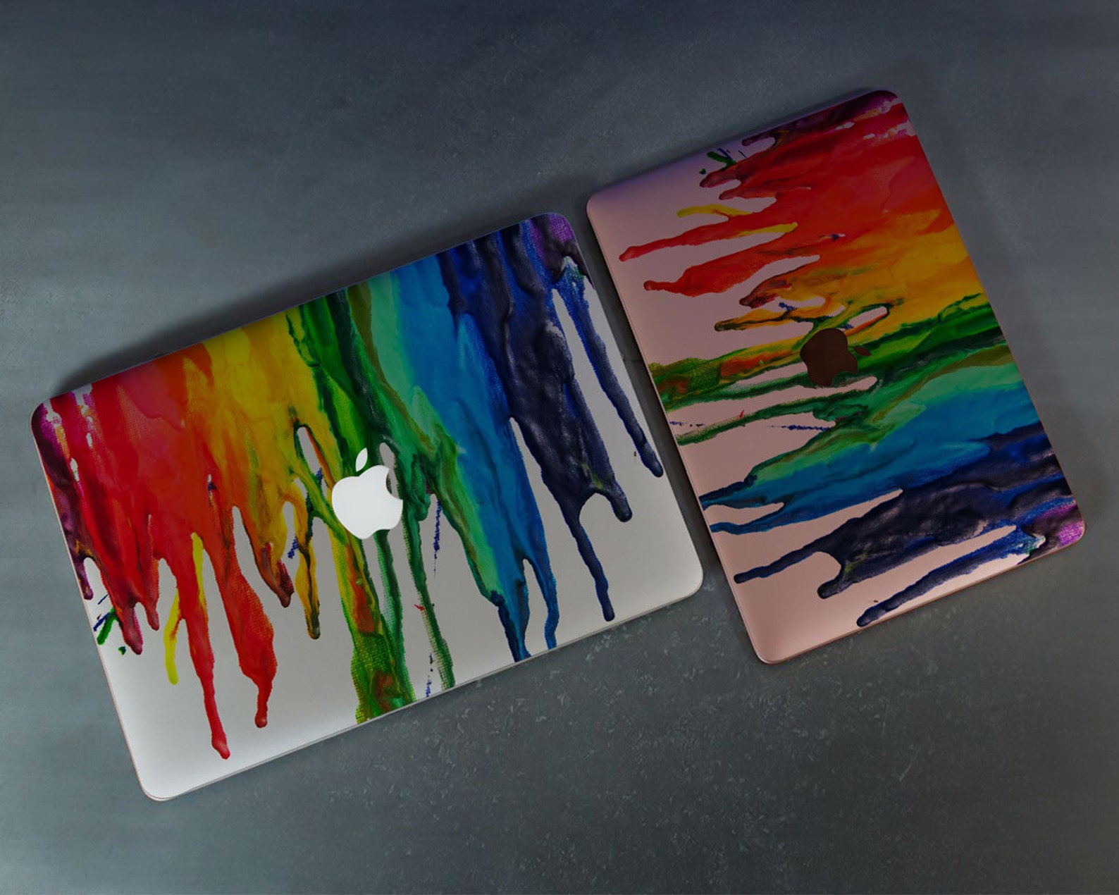 Rainbow Art Macbook Pro 15 Cover Watercolor Paint Macbook 16 Etsy