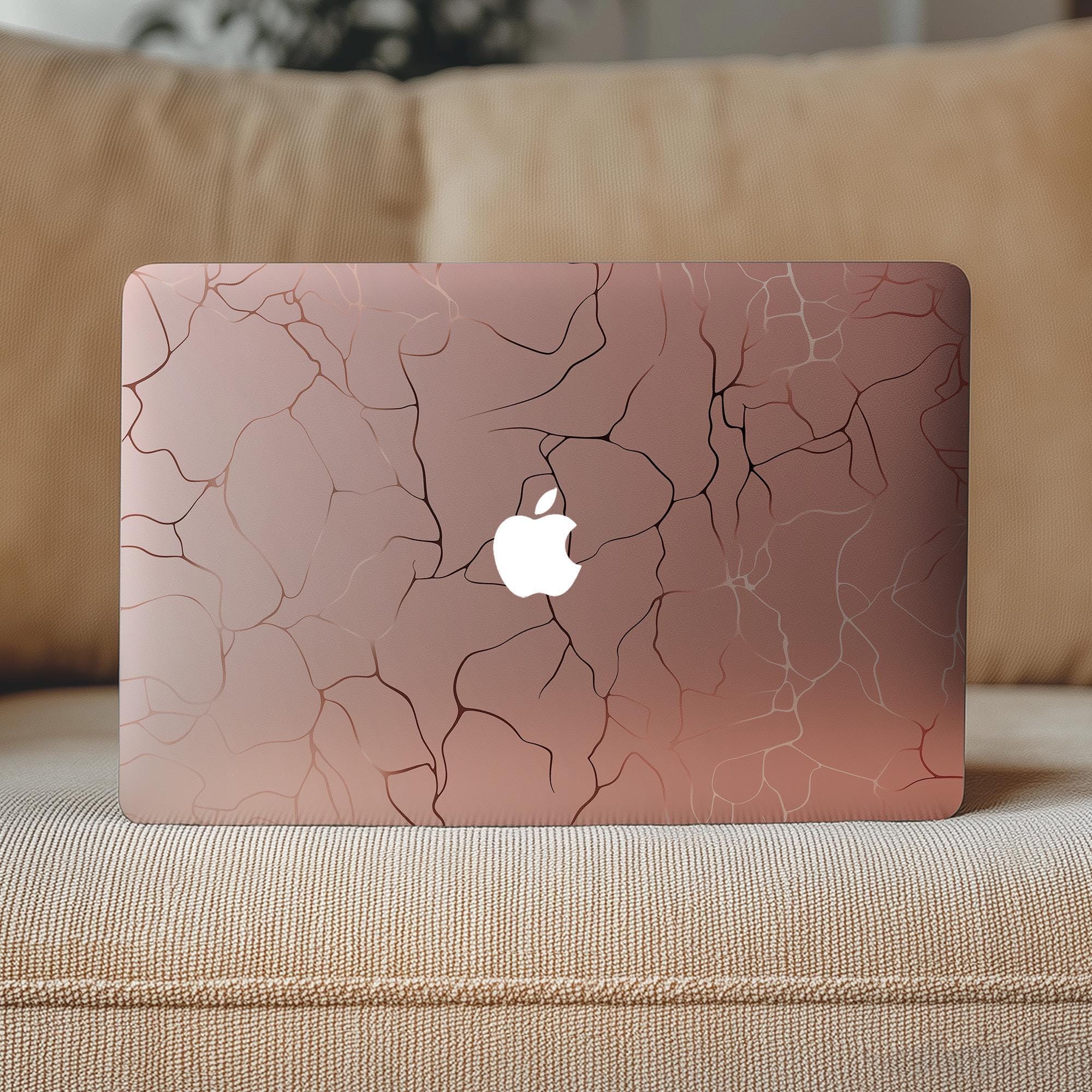 ローズゴールドマーブルデザイン MacBook Pro 14 16 デカール Mac Book