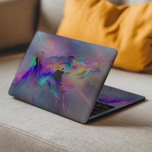 Polar Northern Lights Skin MacBook Pro 16 inch 14" M4 M3 M5 Neo Air 13 15 M1 2023 Sticker Abstract Glitch Design Decal Colored Vinyl Cover image 8