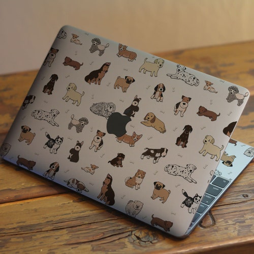 Dogs macbook skin Macbook Pro 15 decal puppies Pro Retina 13 sticker Animal macbook Air 13 2020 sticker macbook Pro 13 2019 macbook 12 skin