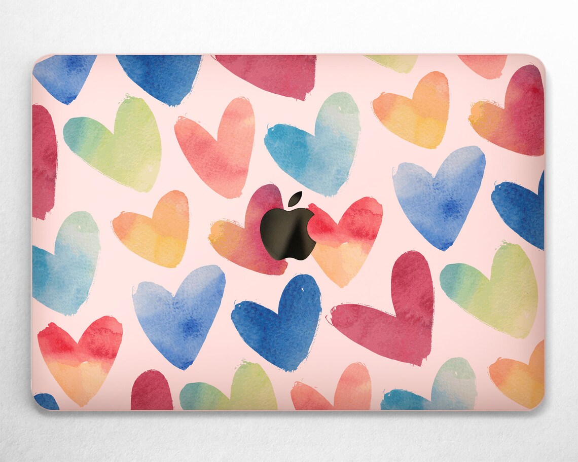 Heart Macbook Decal Macbook Air 13 Inch Cute Laptop Skins Etsy