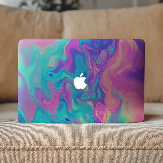 Colored Acrylic Paint Macbook Pro 16 inch 14.2 M4 M3 Mac Book Air 15 13" M2 M1 2025 Sticker A3402 Artistic Cute Design Skin Decal Slim Cover