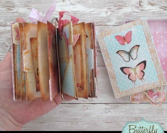 Printable Mini Junk Journal Kit, Digital Journal Kit, Junk Journal, Butterfly Garden