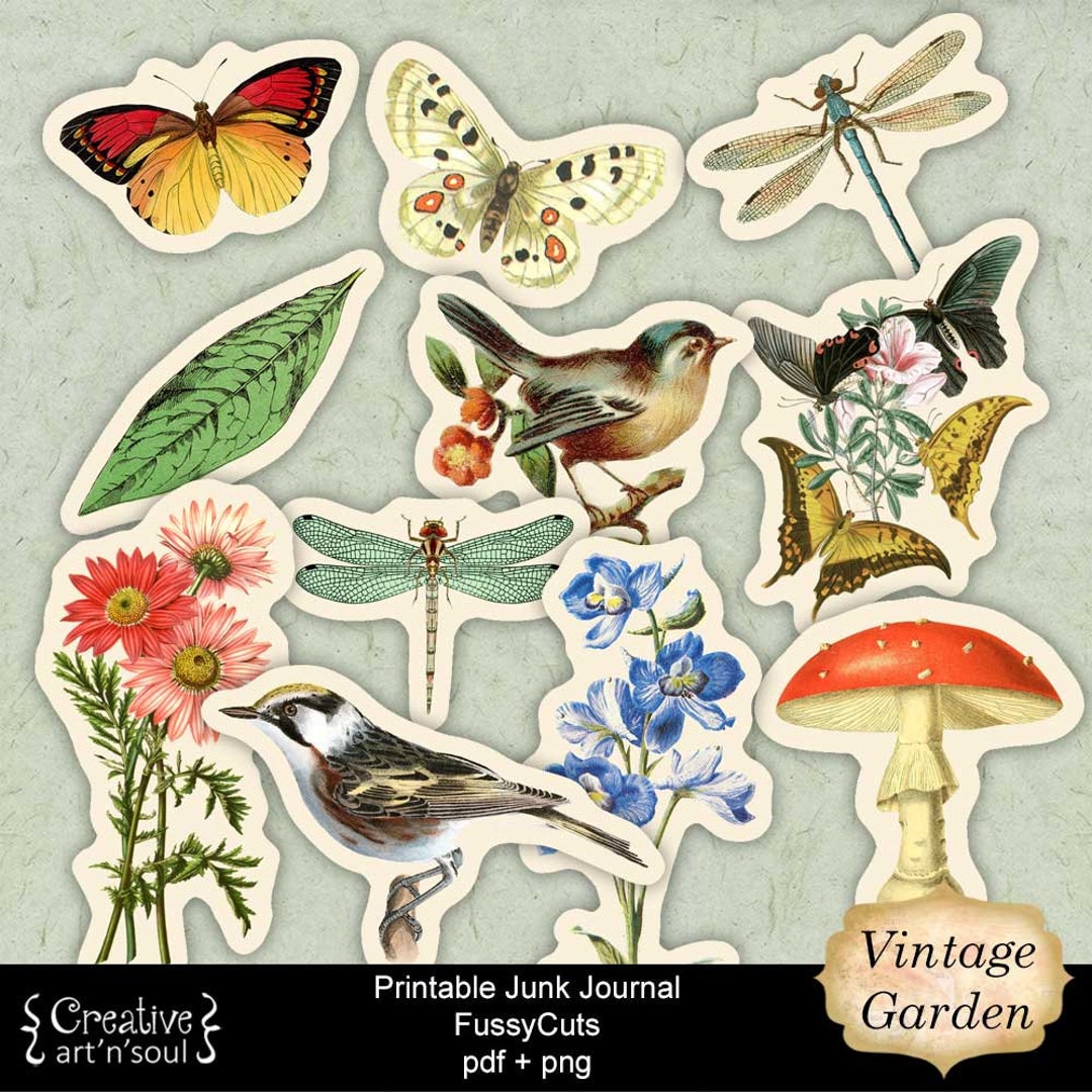 Printable Stickers, Printable Fussycuts, Stickers for Planners Junk ...