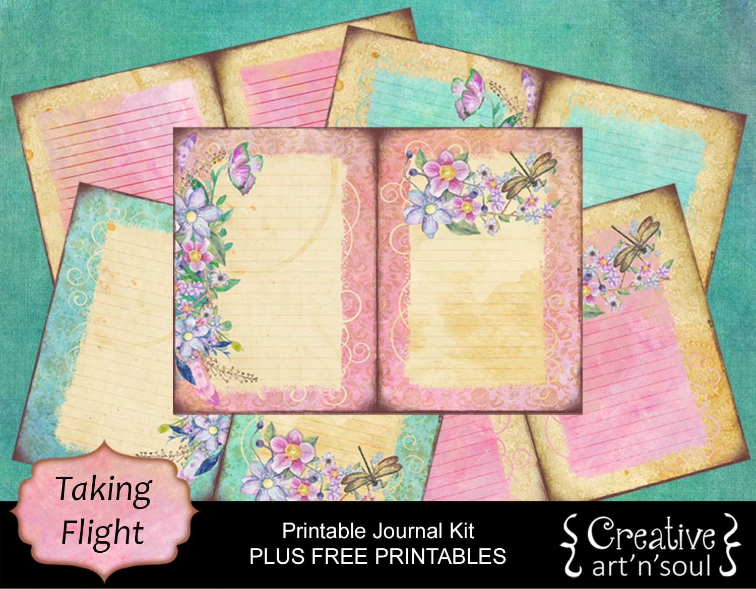Printable Journal Kit Digital Journal Kit Writing Journal Etsy
