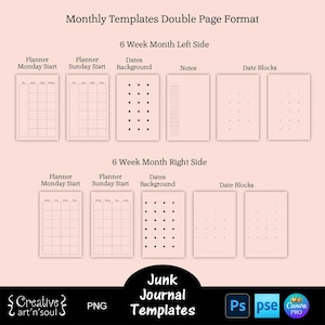 Printable Junk Journal Planner Templates