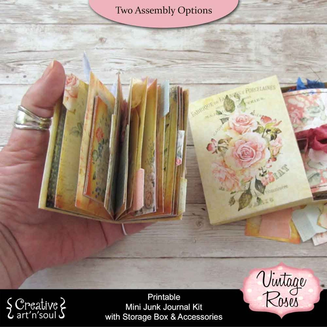 Printable Mini Junk Journal Kit Digital Journal Kit Junk - Etsy UK