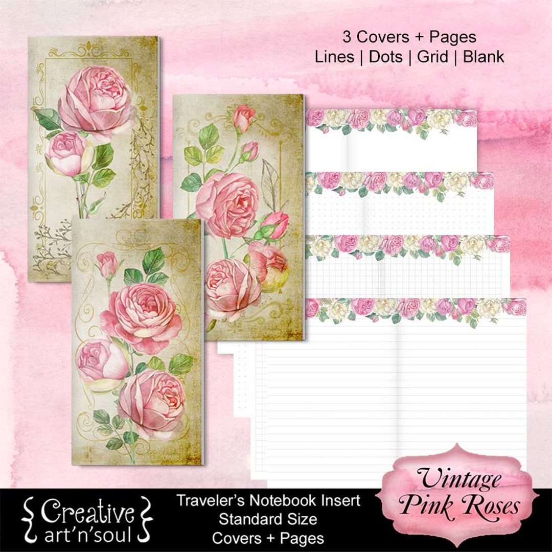 Printable Travelers Notebook Inserts, Printable Notebook Covers ...