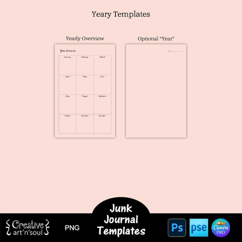 Printable Junk Journal Planner Templates