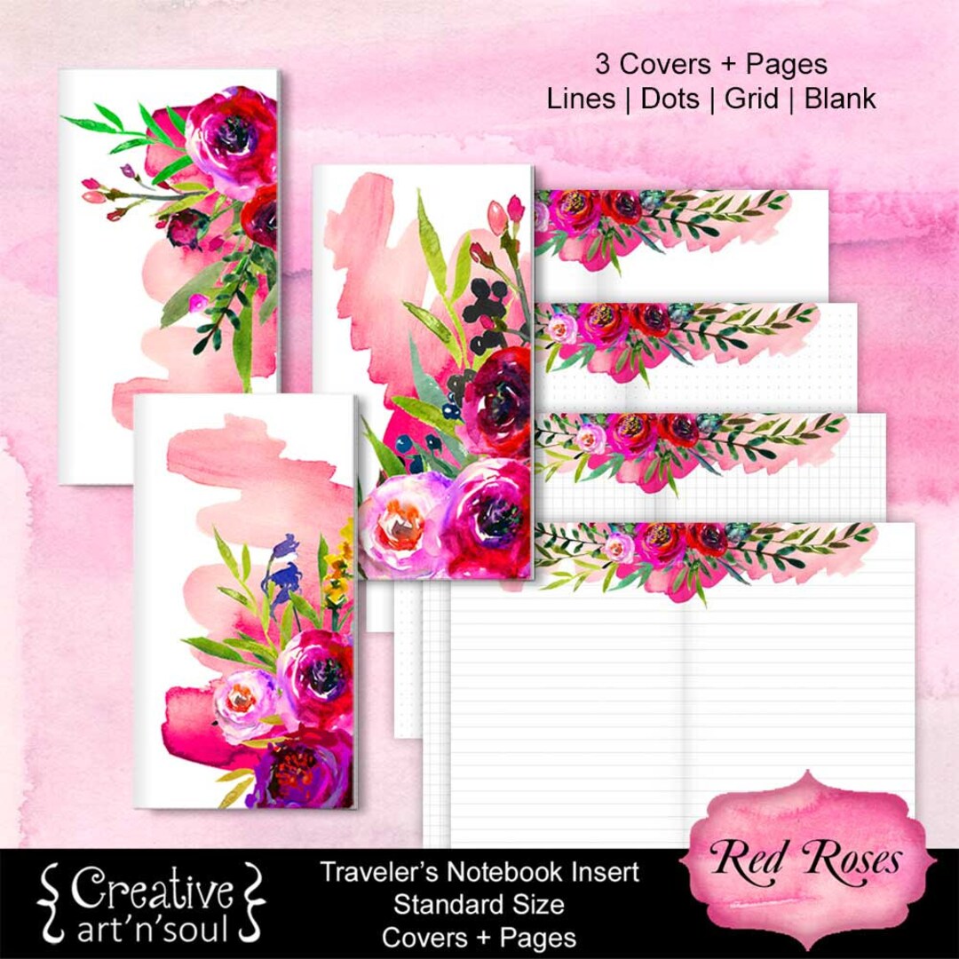 Printable Travelers Notebook Inserts Printable TN Covers - Etsy
