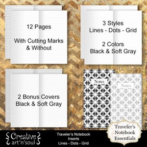 Printable Traveler's Notebook Inserts