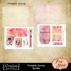 Printable Junk Journal Kit, 30 Page Bundle, Free Spirit - Etsy