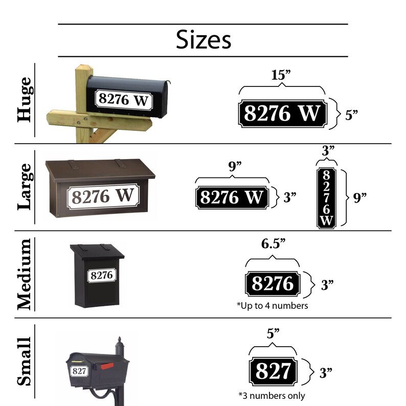 Metallic Gold Framed Mailbox Numbers Name Options Reflective Etsy