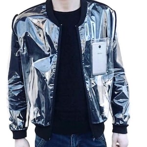Plastic jacket men sales