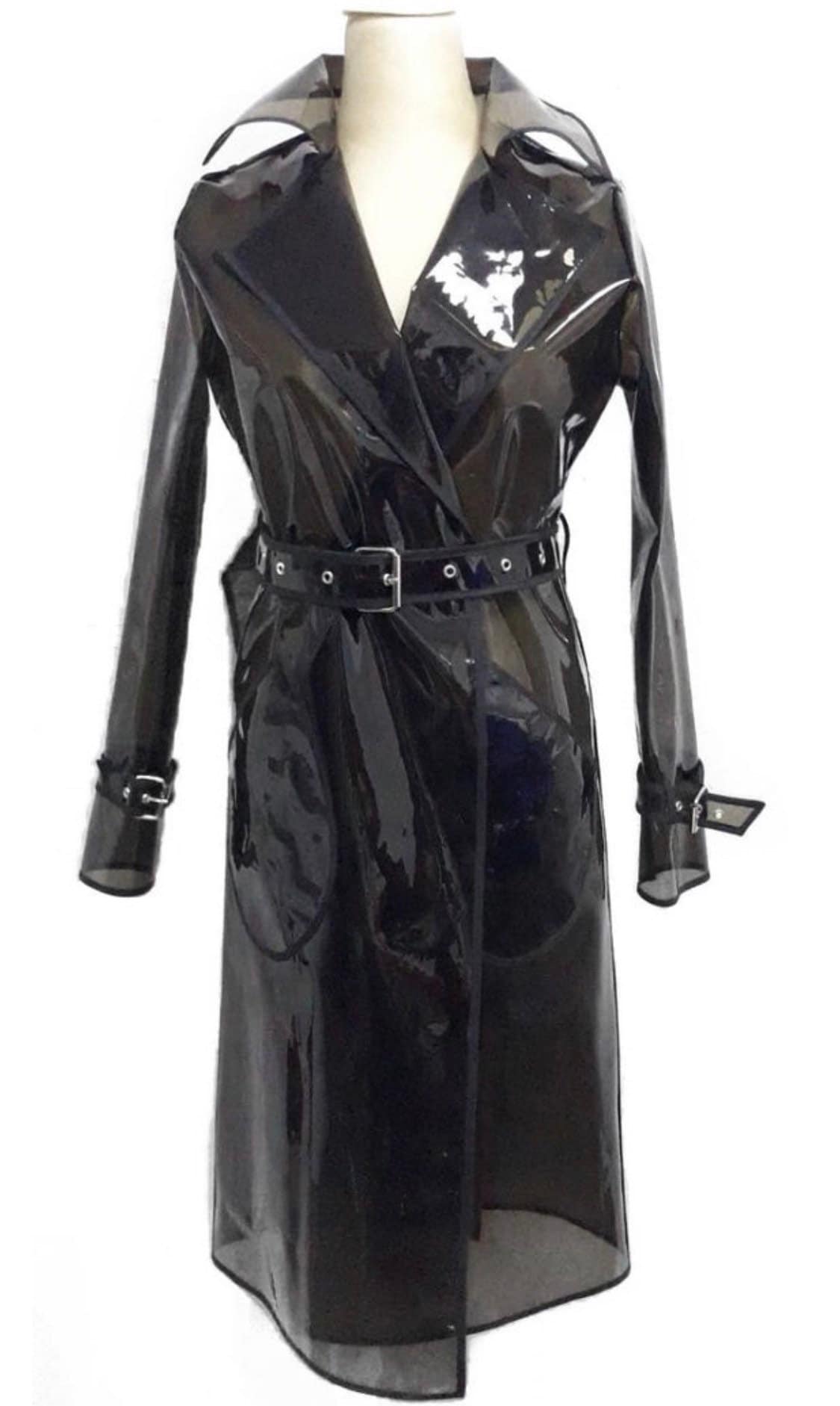 PVC Belted Trench Coat | stickhealthcare.co.uk