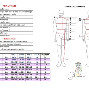 Pu&ograve; includere: Un grafico con le misure per le taglie di abbigliamento da uomo. Il grafico include le misure per il petto, la vita, i fianchi, la manica e la spalla. Le misure sono in pollici e percentuali. Il grafico include anche un diagramma del corpo di un uomo con le misure etichettate.