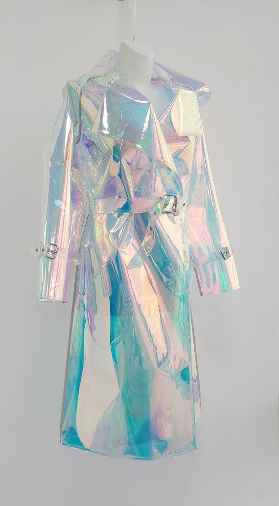 NEW Gorgeous Iridescent Ladies Raincoat Outstanding TPU - Etsy