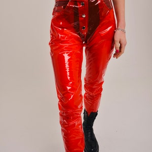 55% discount. Transparent TPU ladies pants. Tinted pvc girls pants. Clear pants. Gift for her Size M image 1