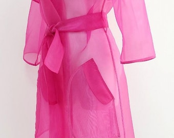 SUMMERSALE99 Organza Classic Trench coat. Elegant Women's Clothes. Gorgeous Wedding Clothing!