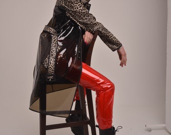 zara leopard raincoat