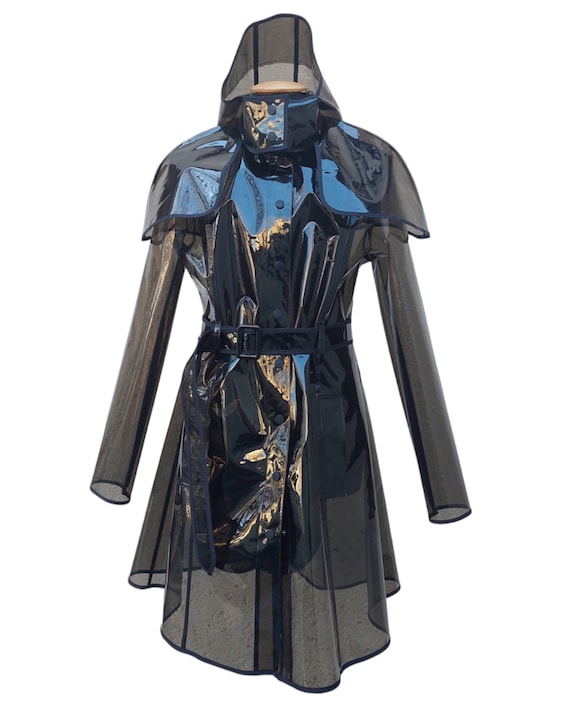 【美品】RAINMAKER- SHADOWSTRIPE HOODEDCOAT Valmenier Raincoat with Retractable Hood – Alpenhaus